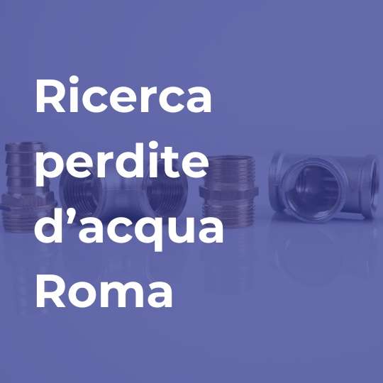 ricerca perdite acqua roma